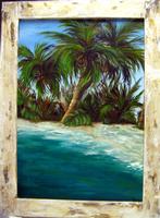 Private Beach - framed